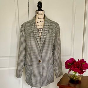Womens Plaid Blazer Suit by a new day
